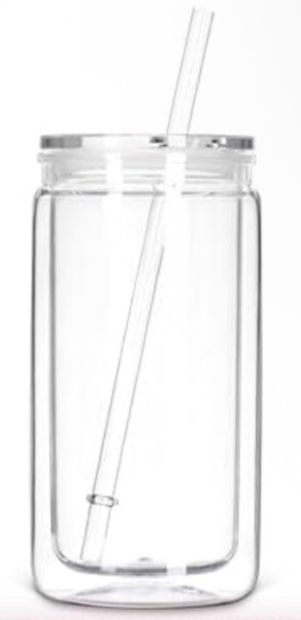 16oz Acrylic Snow Globe Cups